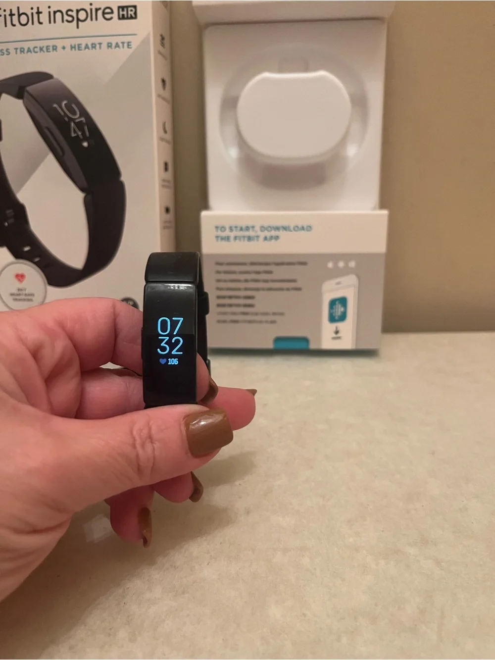 Fitbit inspire HR fitness tracker and heart rate